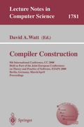 Cover: Compiler Construction - Springer