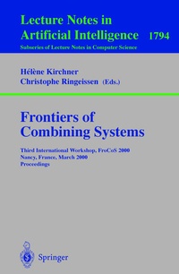 Enlarge image Cover: Frontiers of Combining Systems - Springer