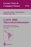 Cover: LATIN 2000: Theoretical Informatics - Springer