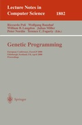 Cover: Genetic Programming - Springer