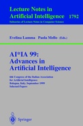 Cover: AI*IA 99:Advances in Artificial Intelligence - Springer
