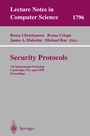 Cover: Security Protocols - Springer