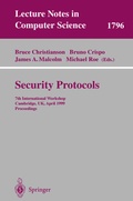 Cover: Security Protocols - Springer