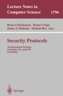 Cover: Security Protocols - Springer