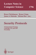 Cover: Security Protocols - Springer