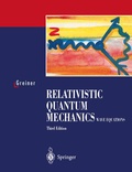 Cover: Relativistic Quantum Mechanics. Wave Equations - Springer