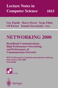 Cover: NETWORKING 2000. Broadband Communications, High Performance Networking, and Performance of Communication Networks - Springer