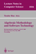 Cover: Algebraic Methodology and Software Technology - Springer