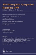 Cover: 30th Hemophilia Symposium Hamburg 1999 - Springer