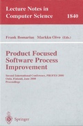 Cover: Product Focused Software Process Improvement - Springer