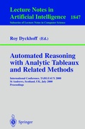 Cover: Automated Reasoning with Analytic Tableaux and Related Methods - Springer