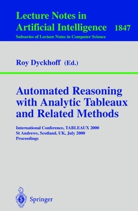 Enlarge image Cover: Automated Reasoning with Analytic Tableaux and Related Methods - Springer