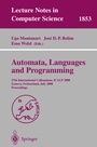 Cover: Automata, Languages and Programming - Springer