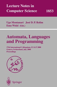 Enlarge image Cover: Automata, Languages and Programming - Springer