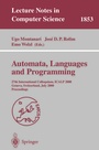 Cover: Automata, Languages and Programming - Springer