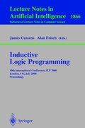 Cover: Inductive Logic Programming - Springer