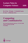 Cover: Computing and Combinatorics - Springer