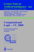 Cover: Computational Logic - CL 2000 - Springer