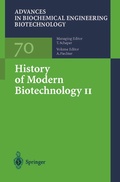 Cover: History of Modern Biotechnology II - Springer