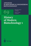 Cover: History of Modern Biotechnology I - Springer