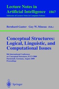 Cover: Conceptual Structures: Logical, Linguistic, and Computational Issues - Springer