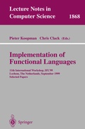 Cover: Implementation of Functional Languages - Springer