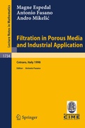 Cover: Filtration in Porous Media and Industrial Application - Springer