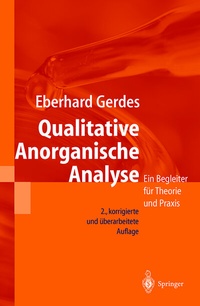 Abbildung von: Qualitative Anorganische Analyse - Springer