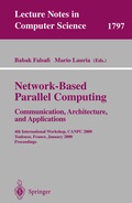 Cover: Network-Based Parallel Computing - Communication, Architecture, and Applications - Springer