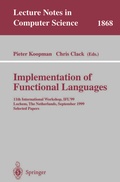 Cover: Implementation of Functional Languages - Springer