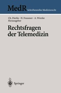 Cover: Rechtsfragen der Telemedizin - Springer