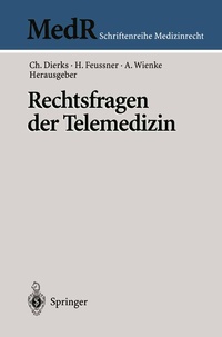 Abbildung von: Rechtsfragen der Telemedizin - Springer