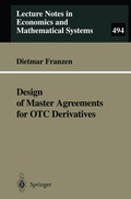 Cover: Design of Master Agreements for OTC Derivatives - Springer