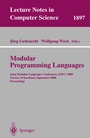 Cover: Modular Programming Languages - Springer