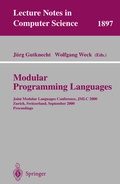 Cover: Modular Programming Languages - Springer