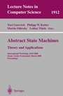 Cover: Abstract State Machines - Theory and Applications - Springer
