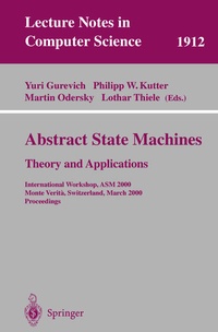 Enlarge image Cover: Abstract State Machines - Theory and Applications - Springer