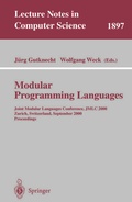 Cover: Modular Programming Languages - Springer