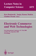 Cover: Electronic Commerce and Web Technologies - Springer