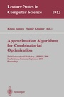 Cover: Approximation Algorithms for Combinatorial Optimization - Springer