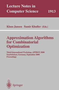 Enlarge image Cover: Approximation Algorithms for Combinatorial Optimization - Springer
