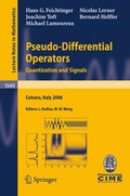 Cover: Pseudo-Differential Operators - Springer