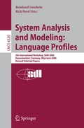 Cover: System Analysis and Modeling: Language Profiles - Springer