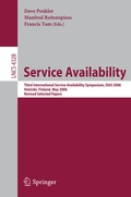 Cover: Service Availability - Springer