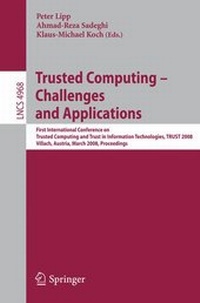 Enlarge image Cover: Trusted Computing - Challenges and Applications - Springer
