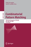 Cover: Combinatorial Pattern Matching - Springer