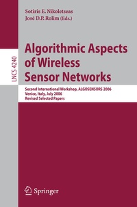 Enlarge image Cover: Algorithmic Aspects of Wireless Sensor Networks - Springer
