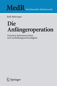 Abbildung von: Die Anfängeroperation - Springer