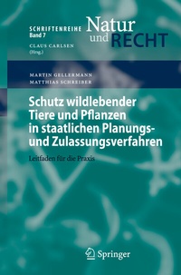 Abbildung von: Schutz wildlebender Tiere und Pflanzen in staatlichen Planungs- und Zulassungsverfahren - Springer