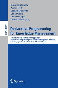 Enlarge image Cover: Declarative Programming for Knowledge Management - Springer
